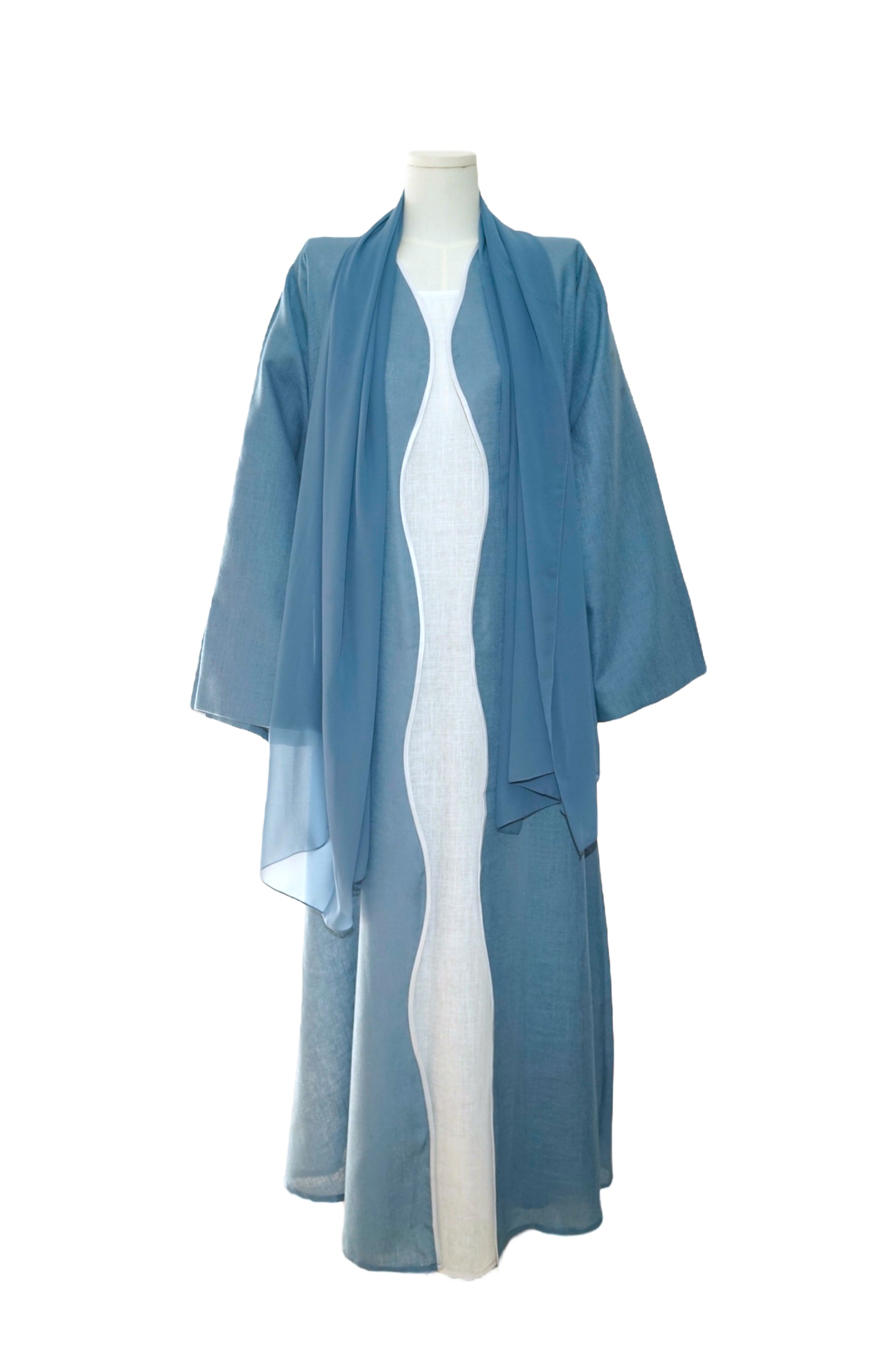 Bondi Blue – 3-Piece Abaya Set