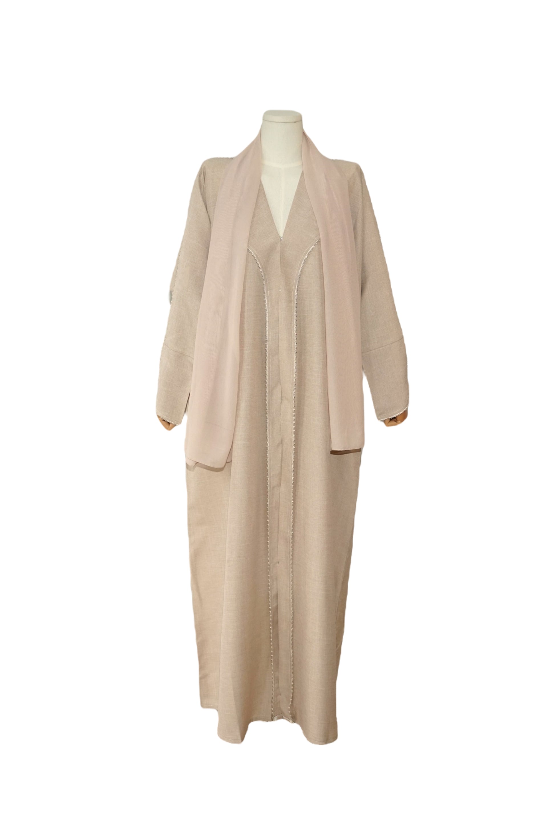 Natural Softness – 2-Piece Abaya Set