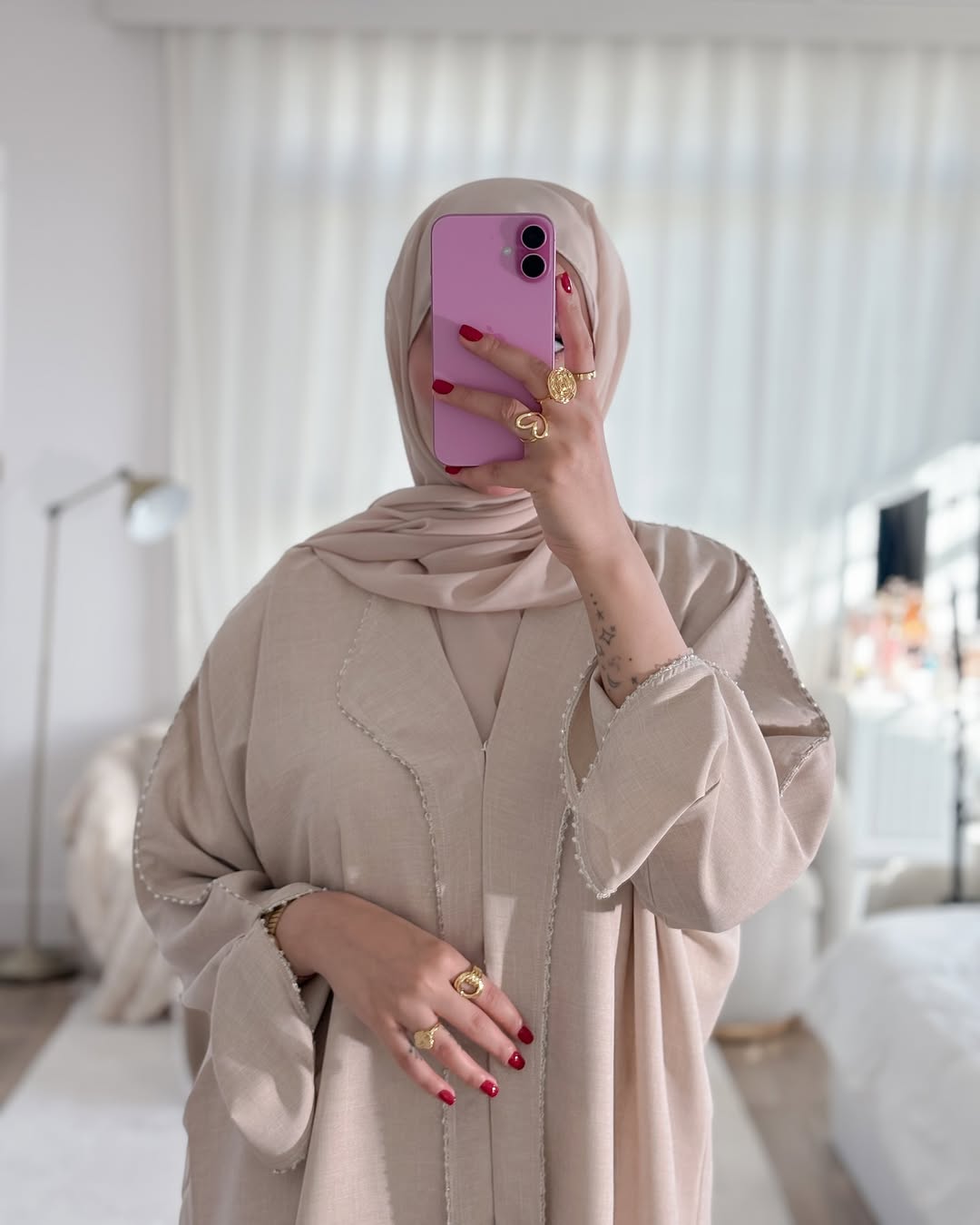 Natural Softness – 2-Piece Abaya Set