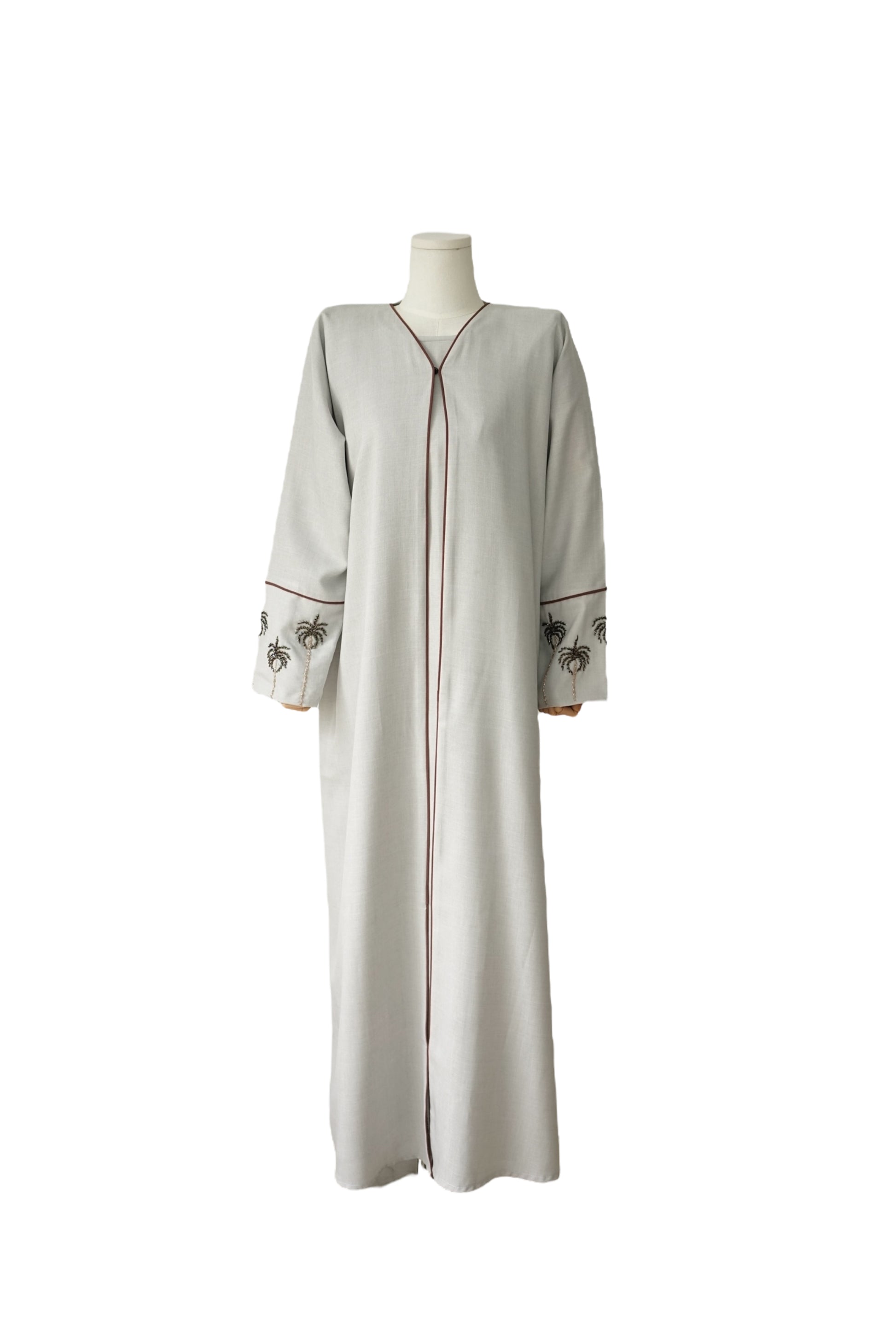 Palm Glow – 3-Piece Abaya Set