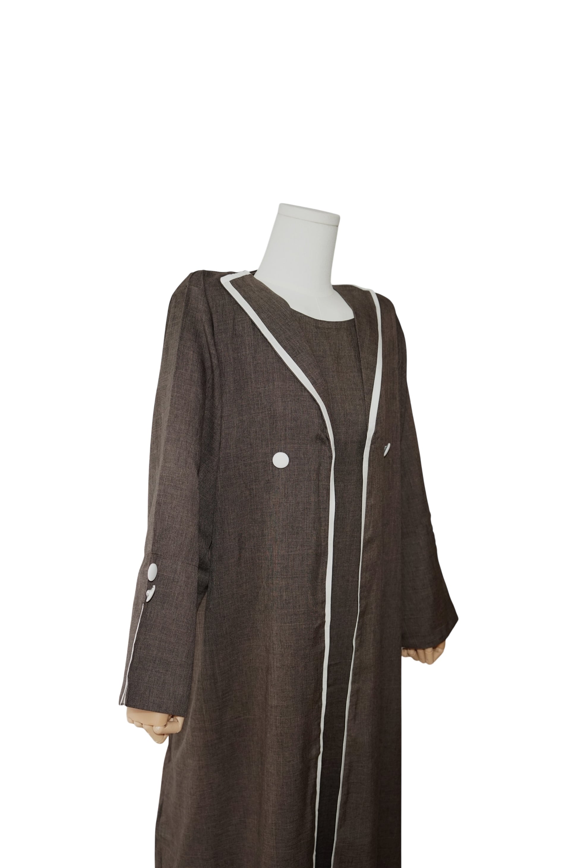 Mocha – 3-Piece Abaya Set